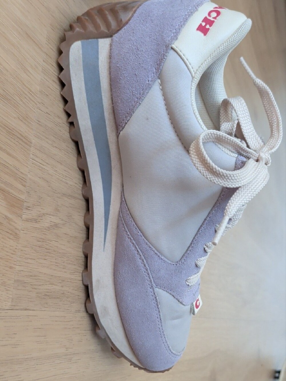 ❤️ Coach Women's Running Sneakers Light Purple And Red - Picture 9 of 11